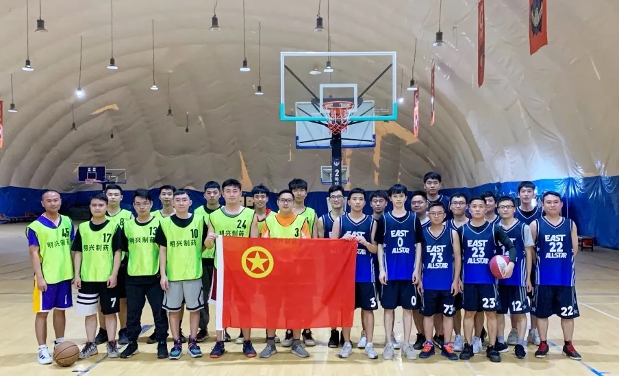 团结奋进、绽放青春——白云山js33333金沙线路检测公司携手明兴公司举行2021年“庆五一·迎五四”篮球联谊赛